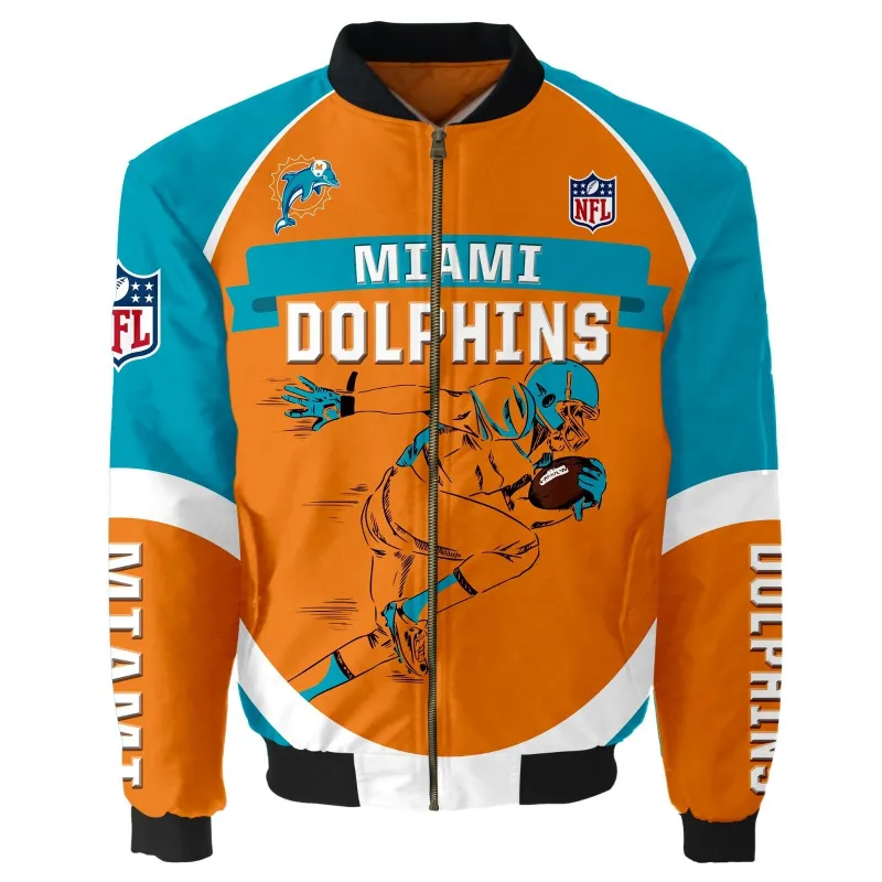 Miami Dolphins Bomber Jacket - William Jacket