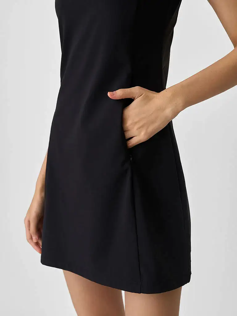 MINUS1 GOLF SLEEVELESS TURTLE NECK DRESS