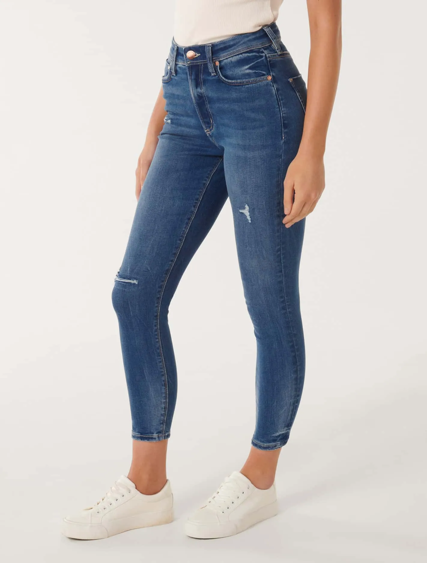 Nala Mid-Rise Ankle Skinny Jeans