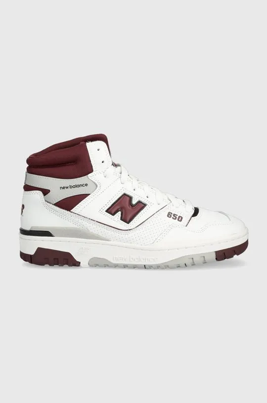 New Balance leather sneakers BB650RCH white color