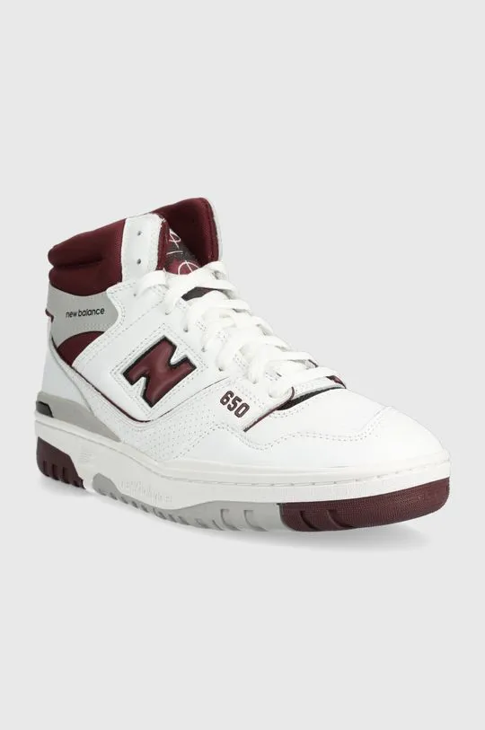 New Balance leather sneakers BB650RCH white color