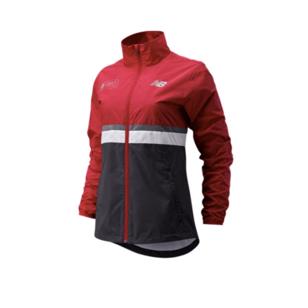 New Balance London Marathon Jacket Red Black Woman