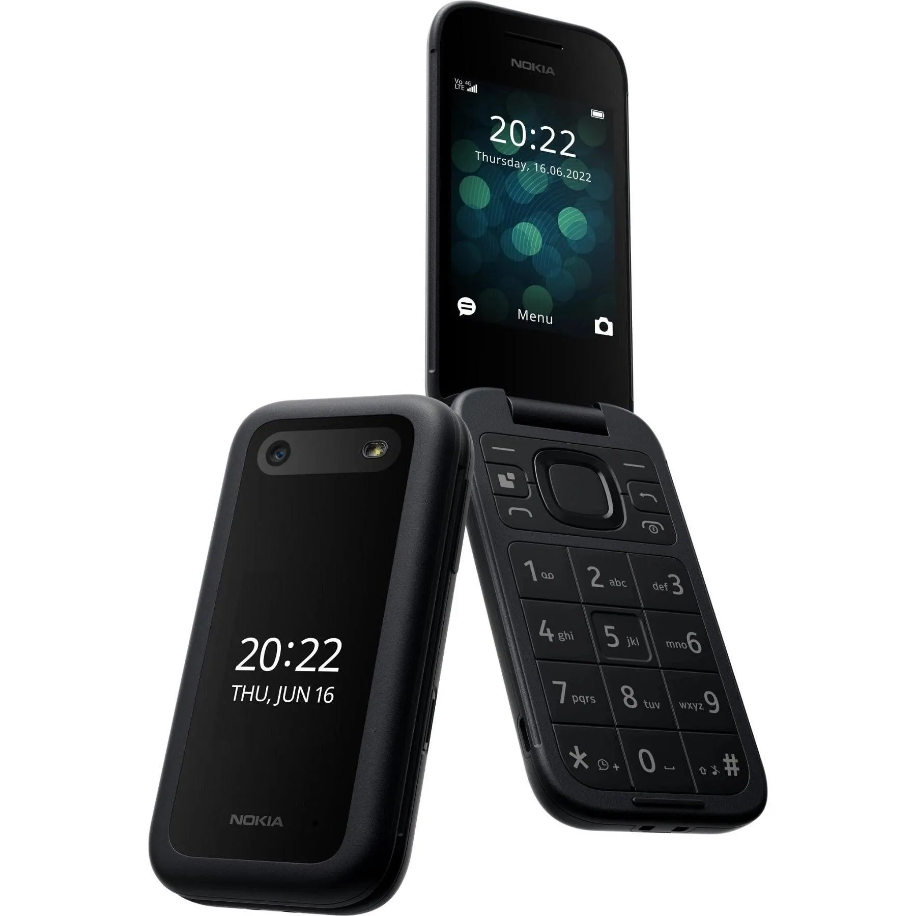 Nokia 2660 Flip Mobile Phone 128MB 2.8 4G Unlocked Dual Sim Black