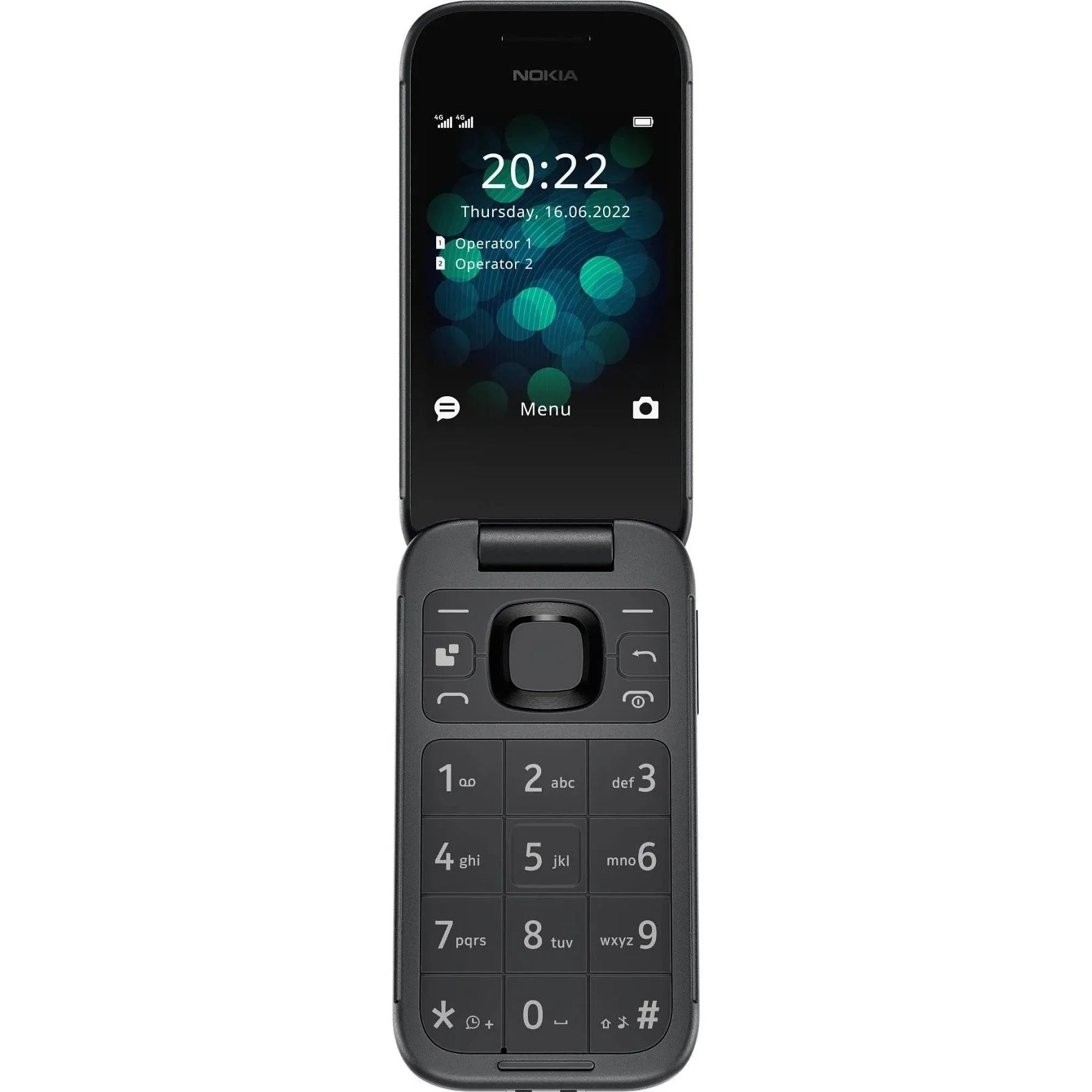 Nokia 2660 Flip Mobile Phone 128MB 2.8 4G Unlocked Dual Sim Black