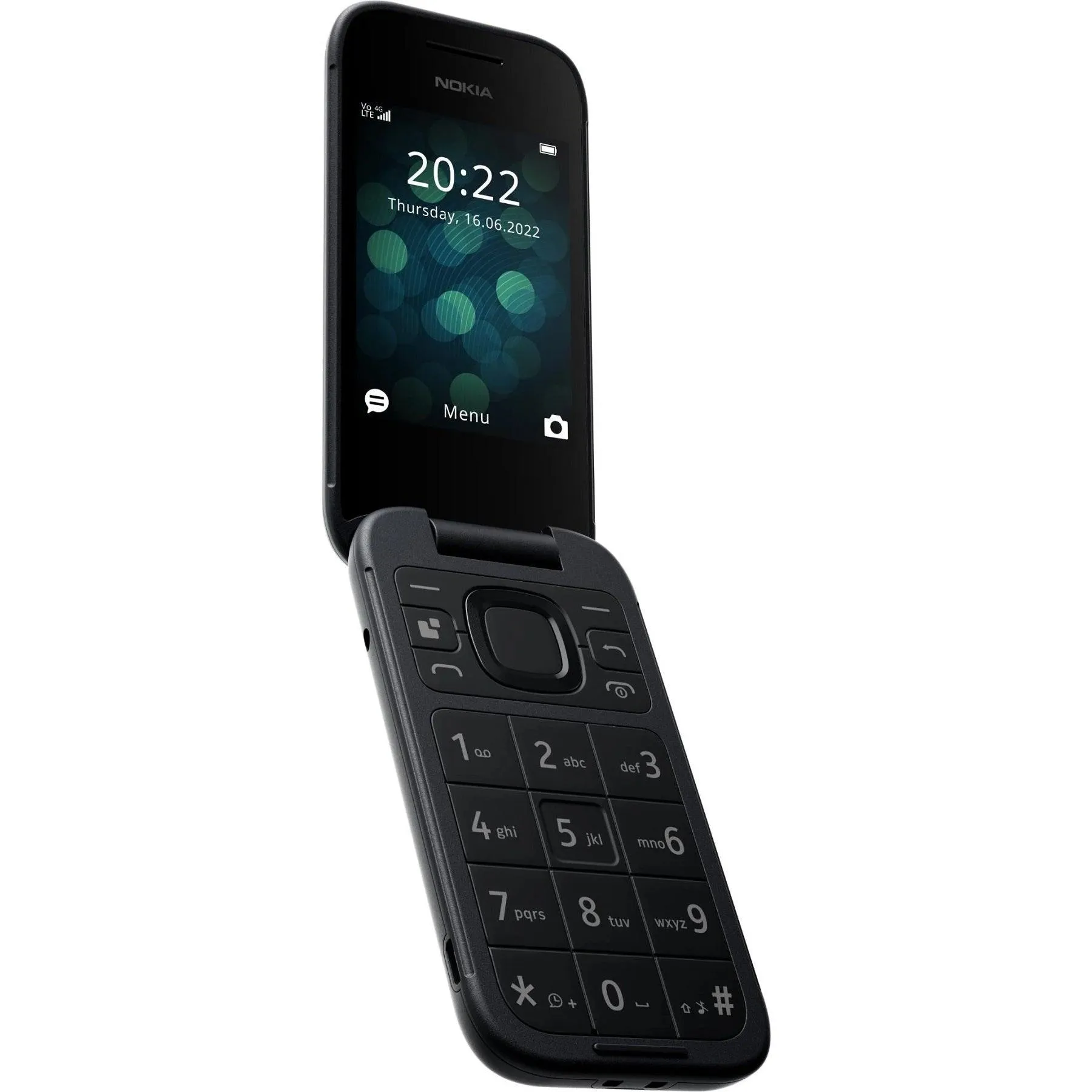 Nokia 2660 Flip Mobile Phone 128MB 2.8 4G Unlocked Dual Sim Black