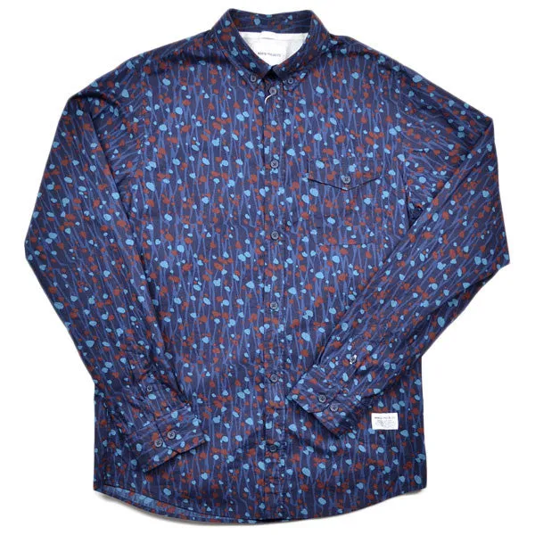 Norse Projects – Anton Shirt Branch Camo – Dark Indigo