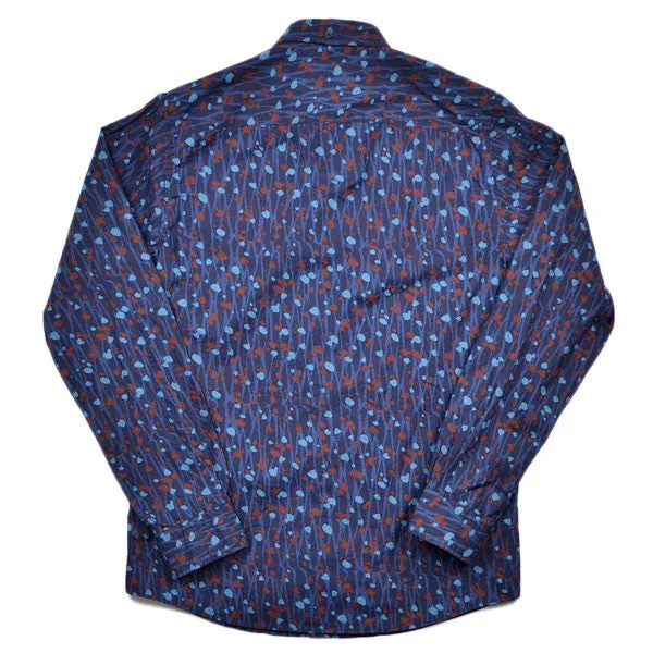 Norse Projects – Anton Shirt Branch Camo – Dark Indigo