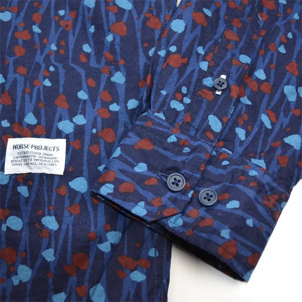 Norse Projects – Anton Shirt Branch Camo – Dark Indigo