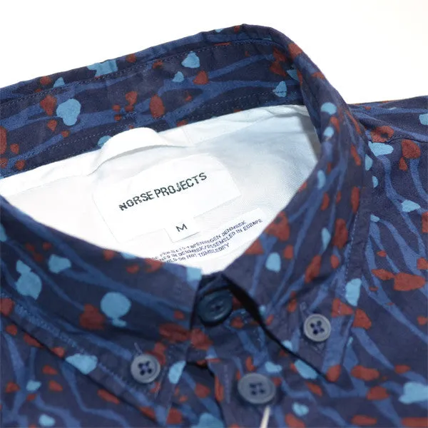 Norse Projects – Anton Shirt Branch Camo – Dark Indigo