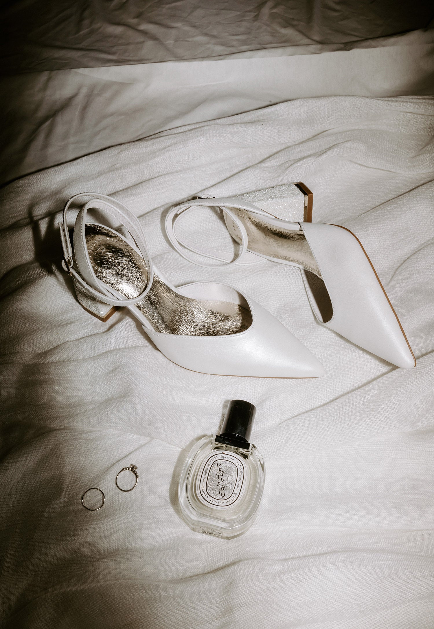 ODYSSEY - POINTED CLOSED TOE BRIDAL HEELS