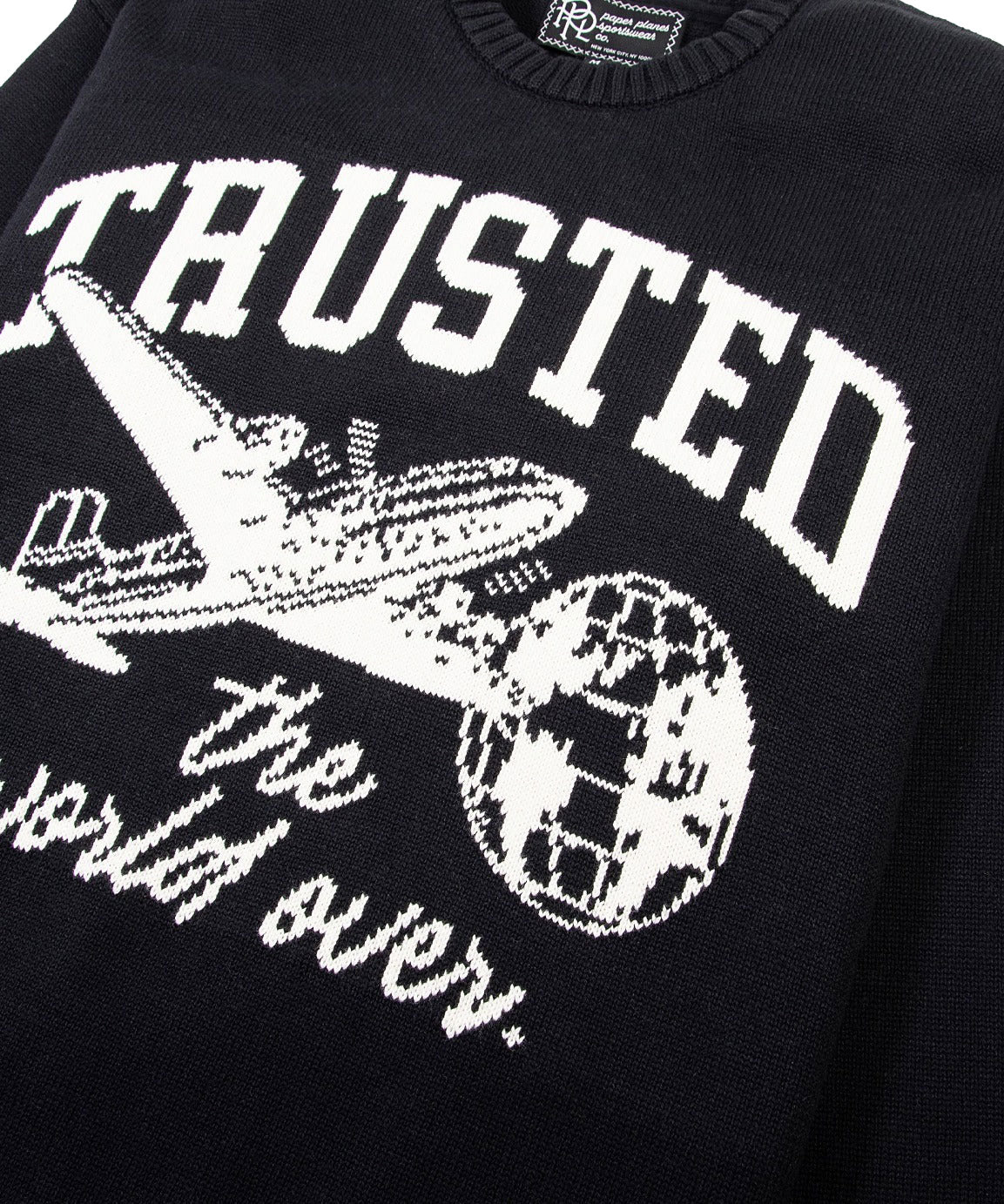 Paper Planes Trusted Crewneck Men's Sweatshirt Black