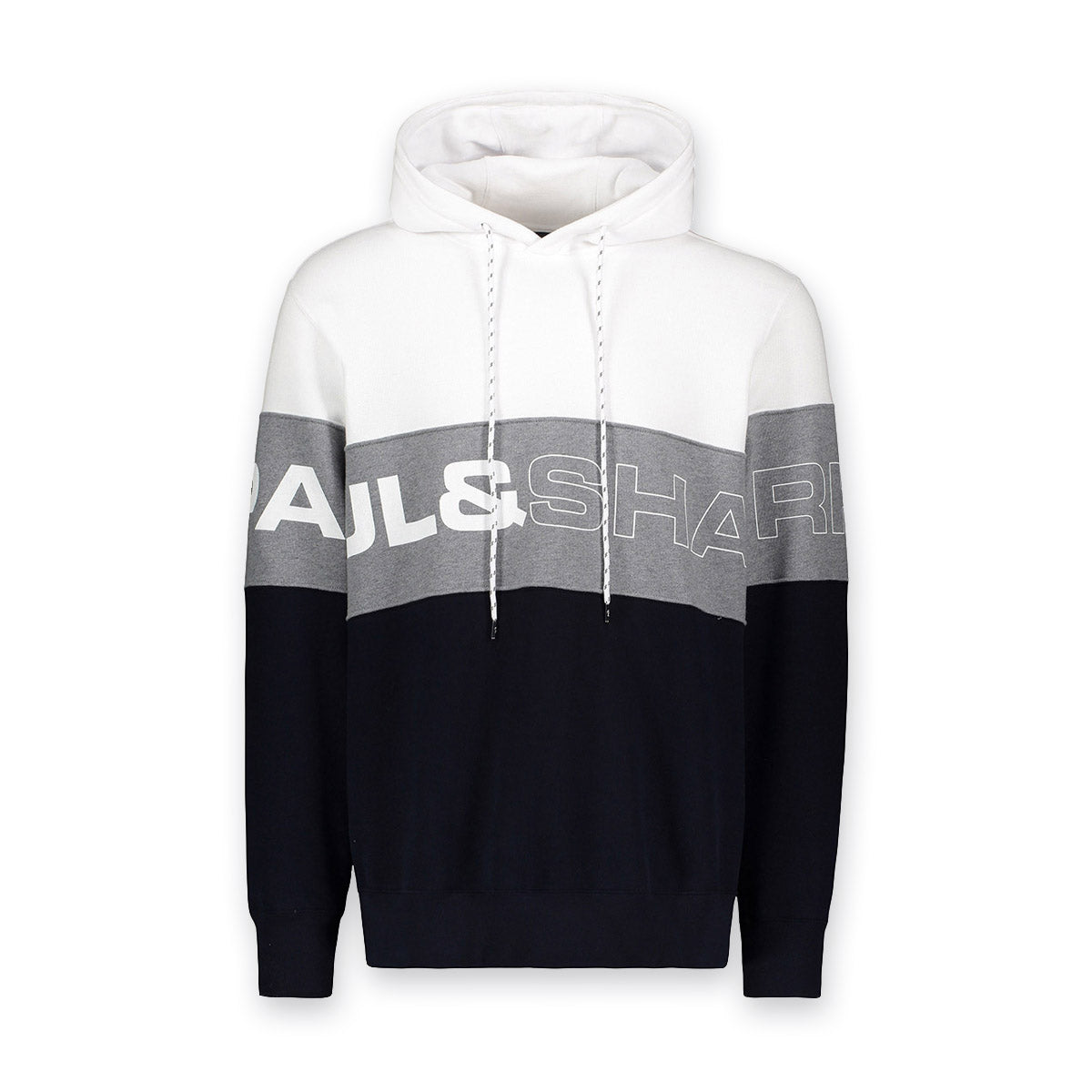 Paul & Shark - Block Hoodie in Navy/Grey/White