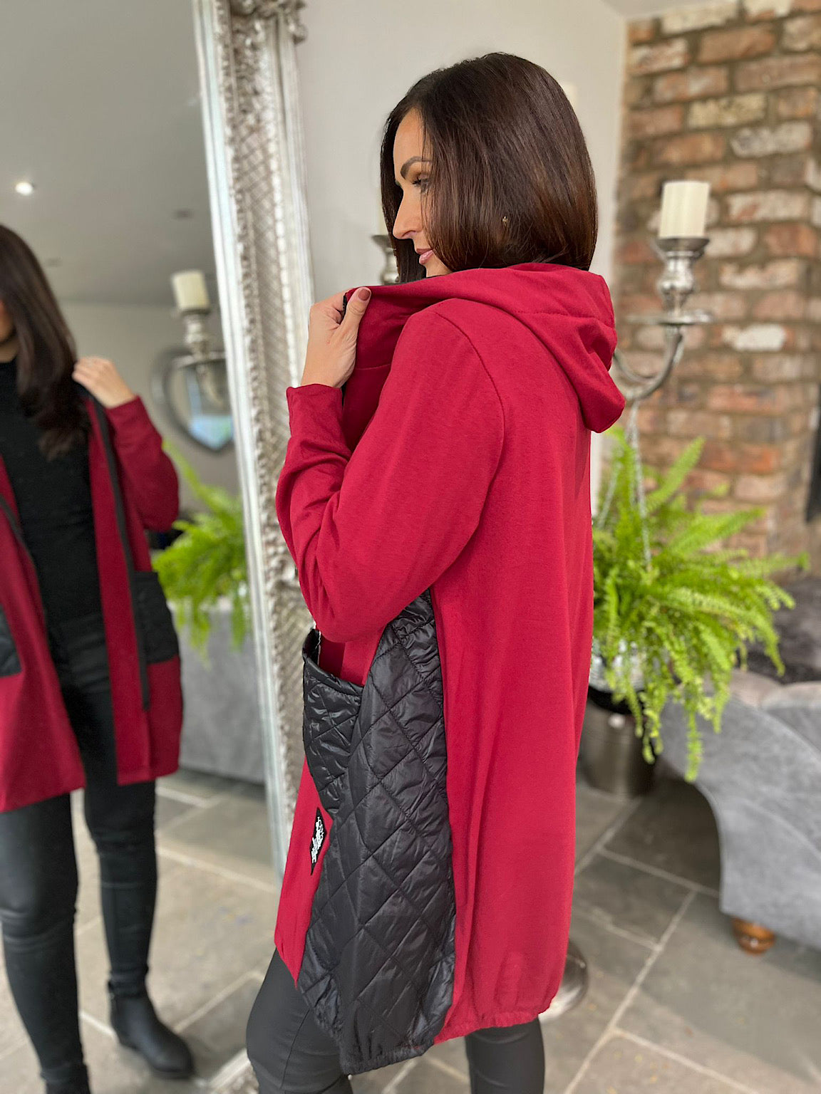 Quilted Pocket Zip Up Jacket