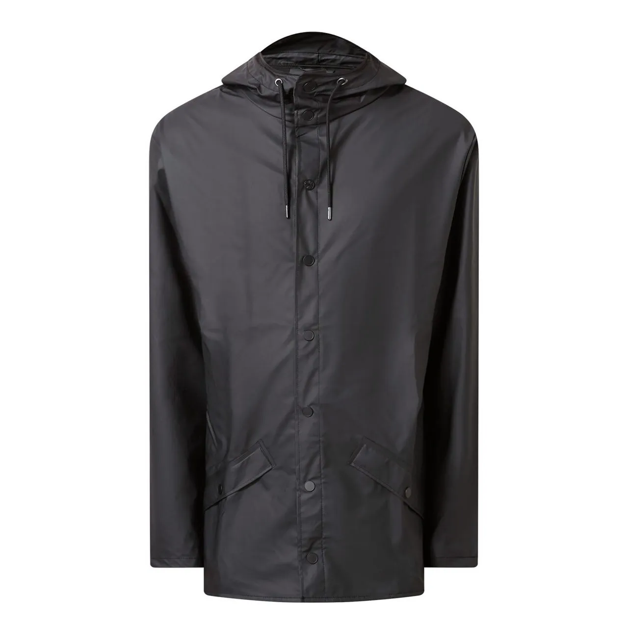 RAINS Mid Length Jacket Unisex - Black