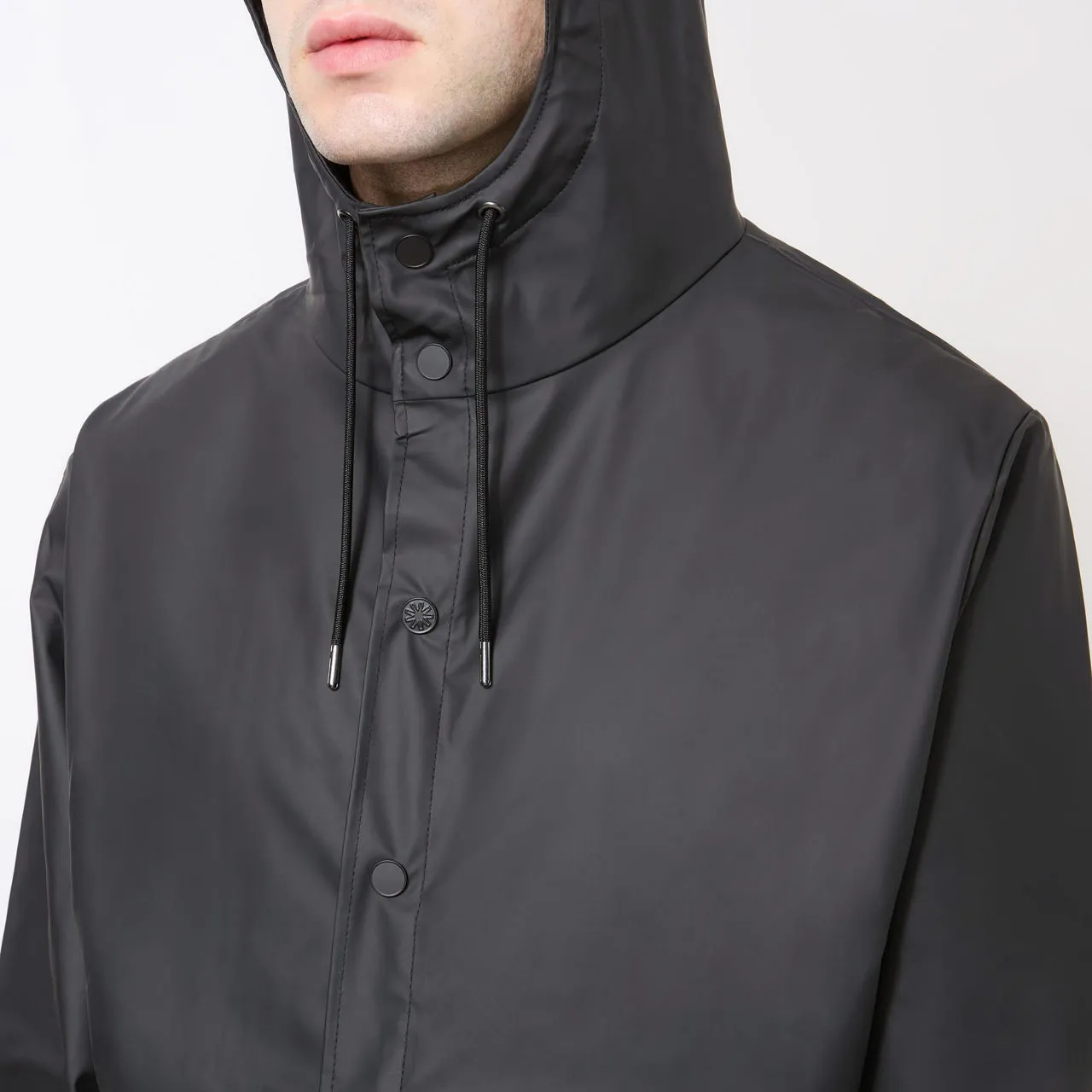 RAINS Mid Length Jacket Unisex - Black