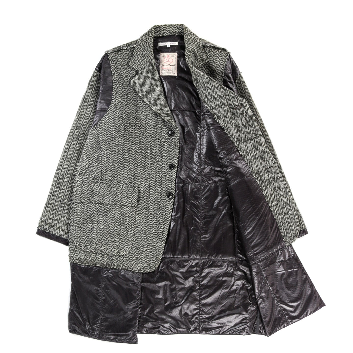 REBUILD BY NEEDLES HARRIS TWEED COVERED COAT - S