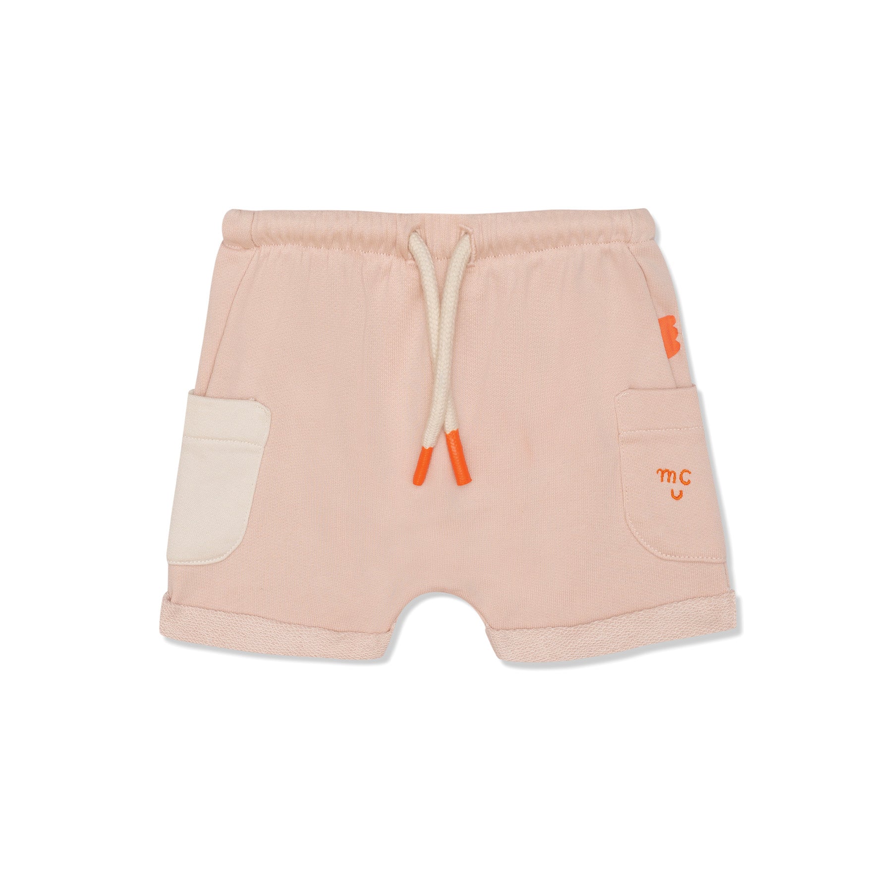 Recycled Cotton Cream Baby Shorts