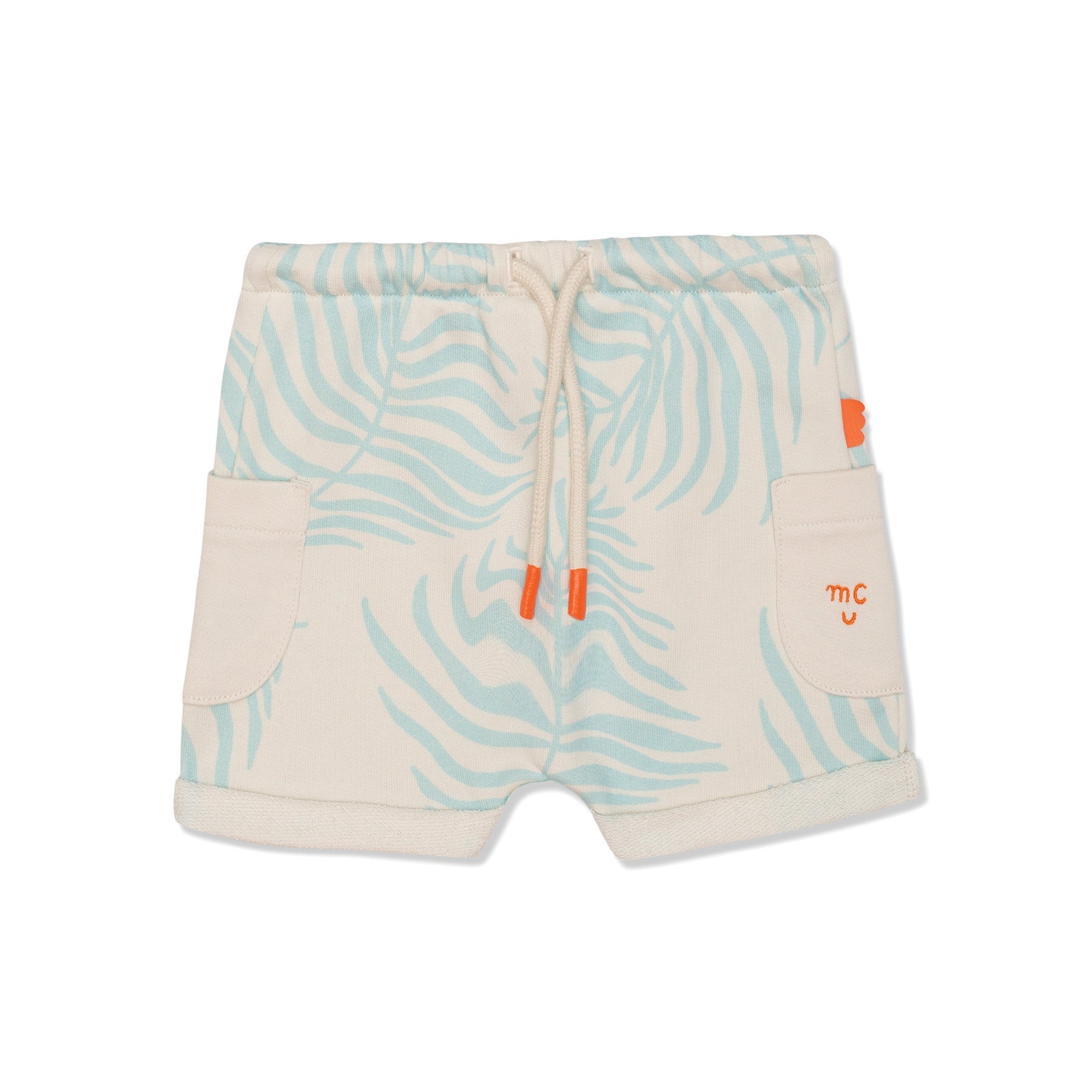 Recycled Cotton Sea Foam Baby Shorts