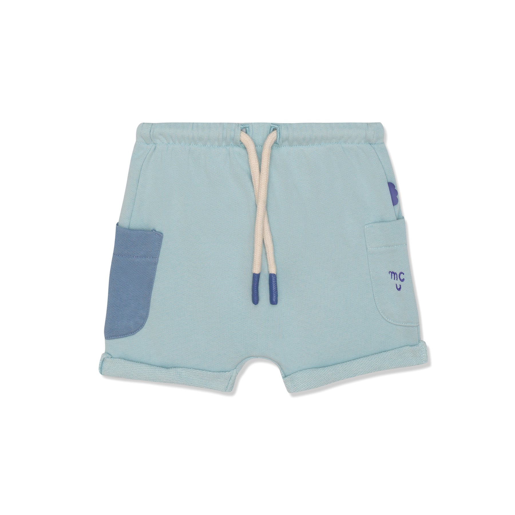 Recycled Cotton Sea Foam Baby Shorts