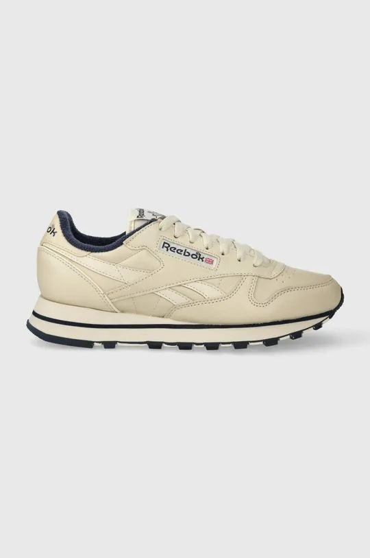 Reebok leather sneakers beige color