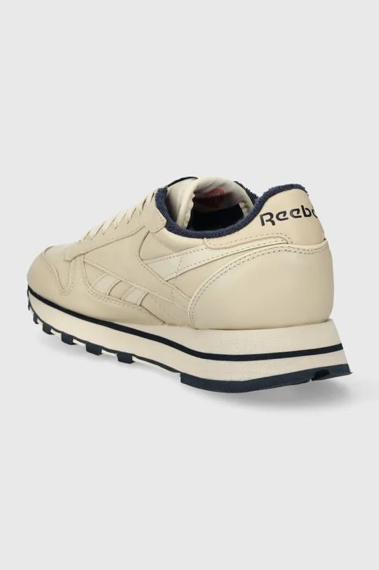 Reebok leather sneakers beige color