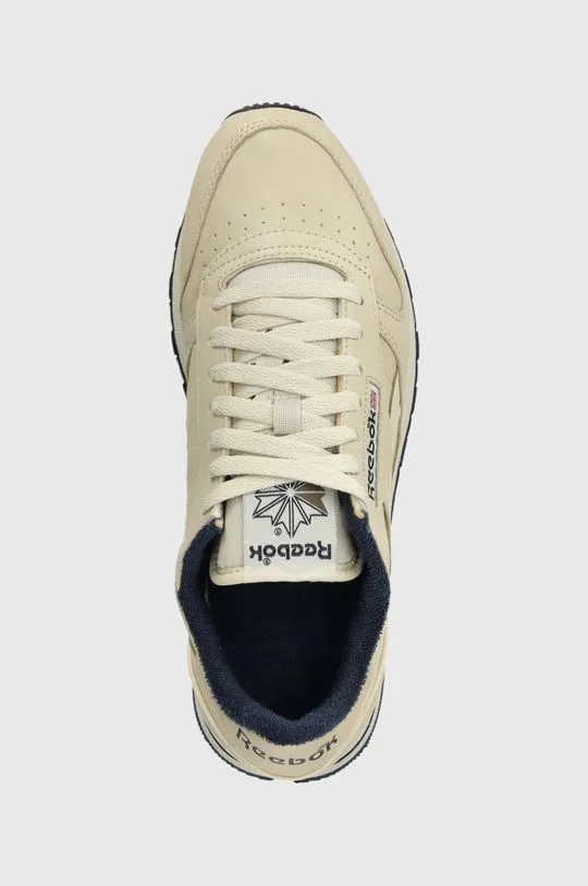 Reebok leather sneakers beige color