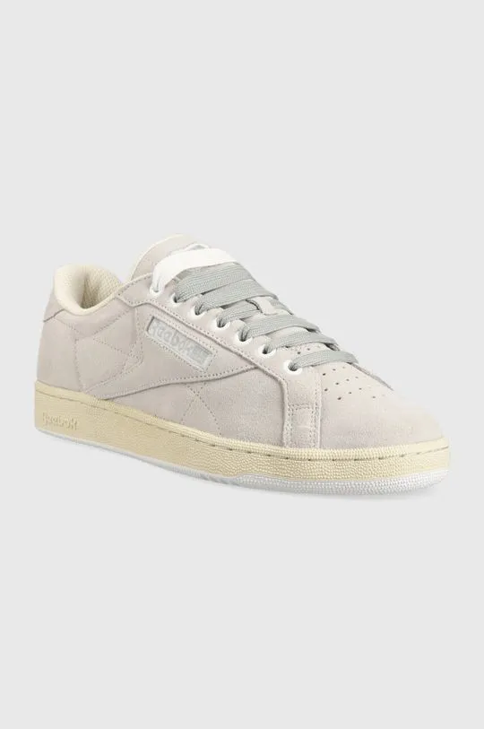 Reebok suede sneakers Club C Grounds gray color