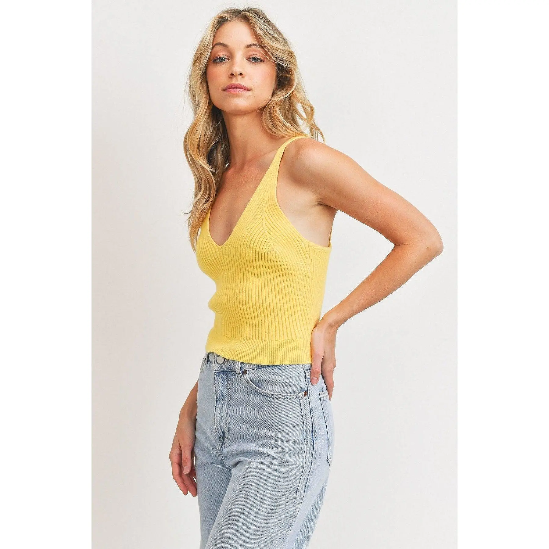 Rib Knit Sleeveless Top