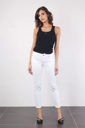 Rose Jeans Capri Bull Bianco