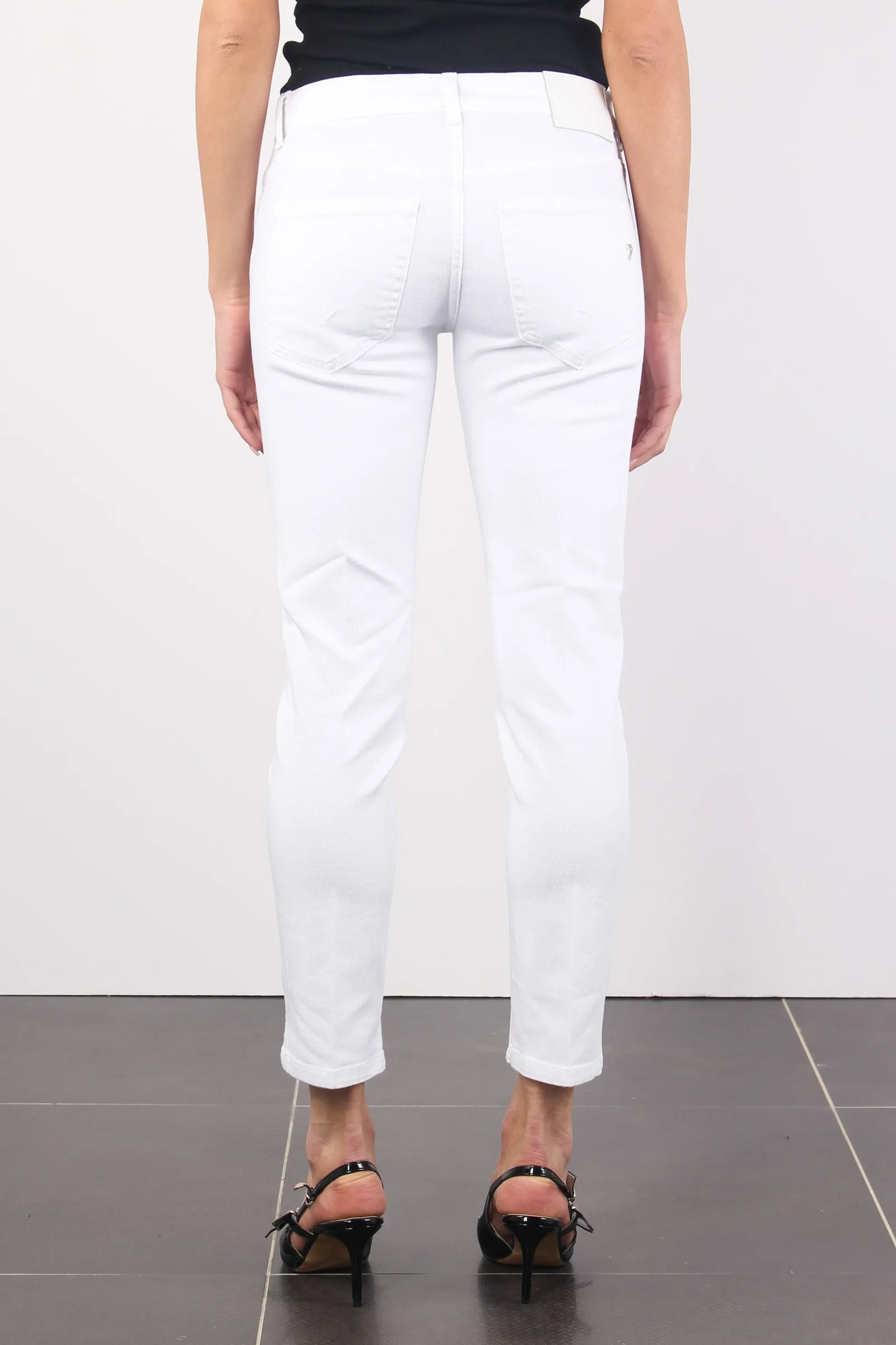 Rose Jeans Capri Bull Bianco