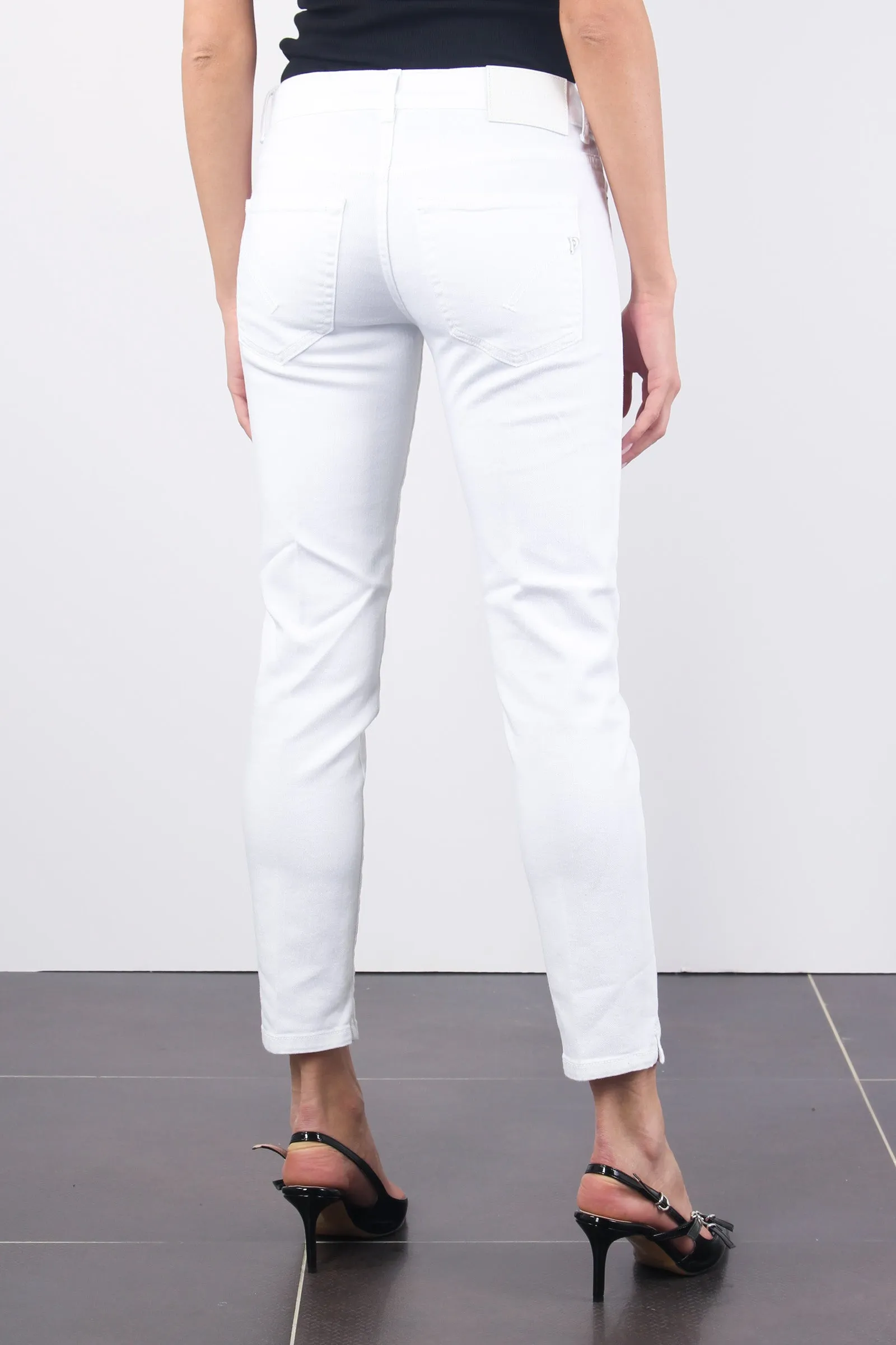 Rose Jeans Capri Bull Bianco