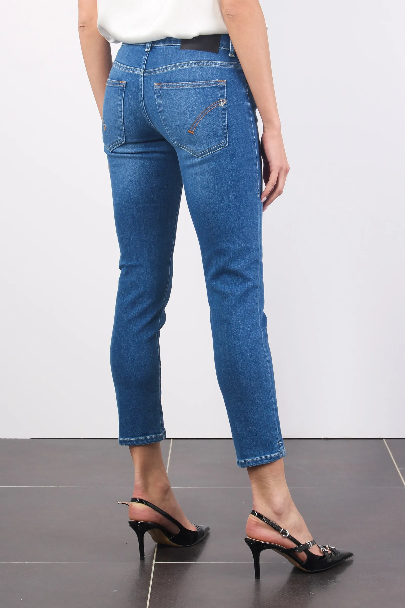 Rose Jeans Capri Denim Scuro