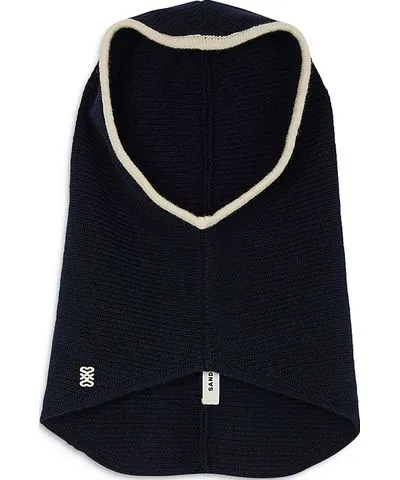 Sandro Rib Knit Wool & Cashmere Tube Scarf