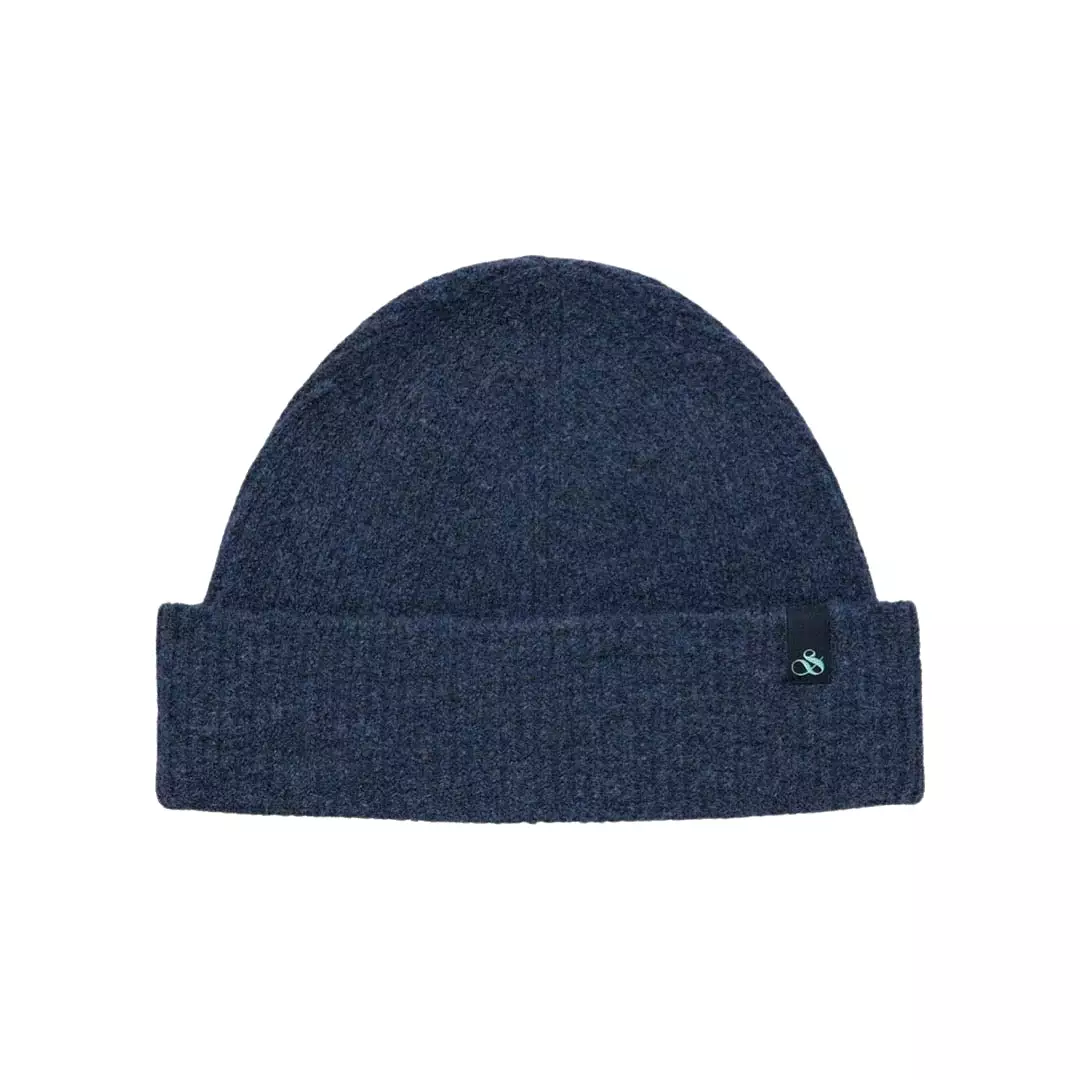 Scotch & Soda Rib Knit Beanie In Dusty Blue (174886)