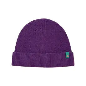 Scotch & Soda Rib Knit Beanie In Violet (174632)