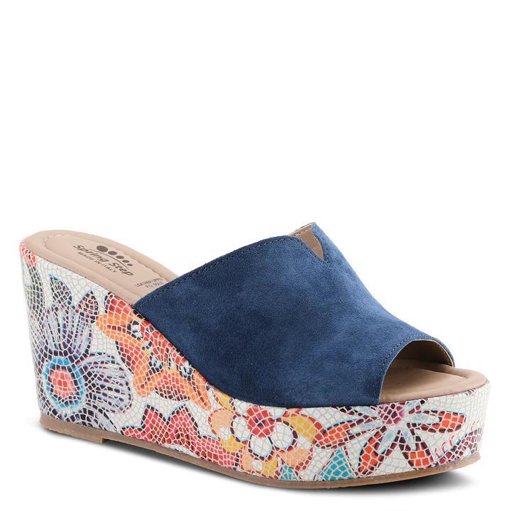 Spring Laylani Blue Suede