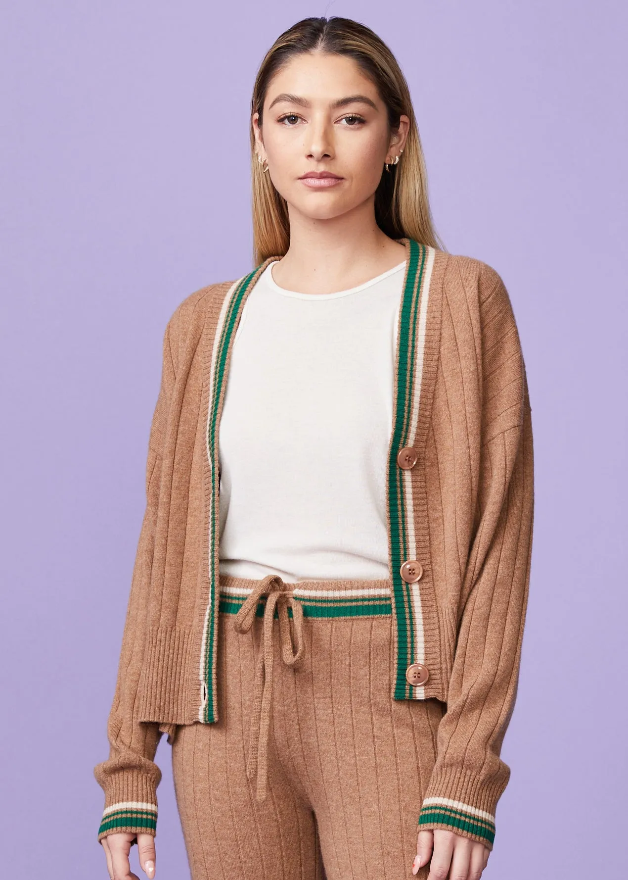 Sweater Rib Oversized Cardigan