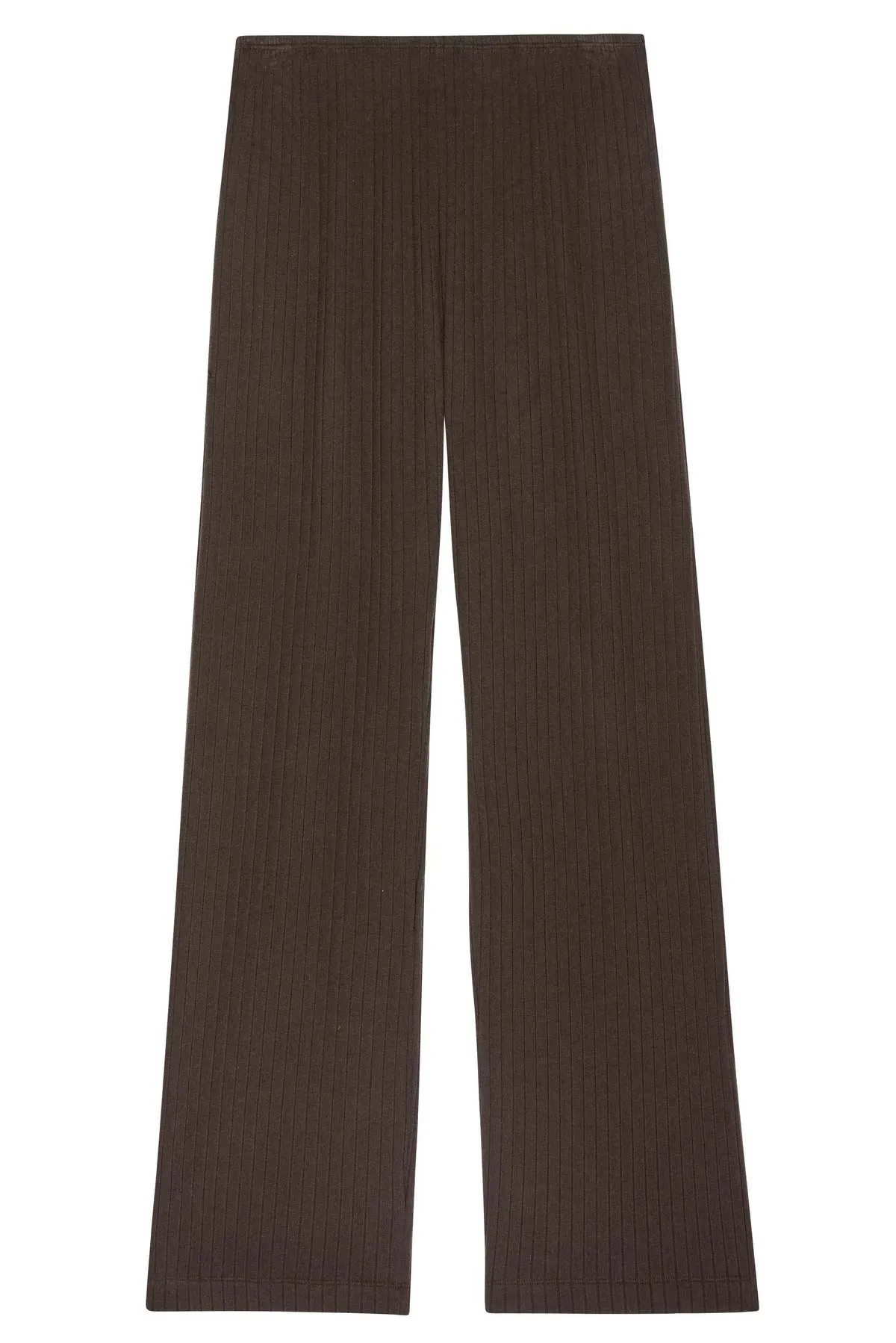 Sweater Rib Simple Pant - Espresso