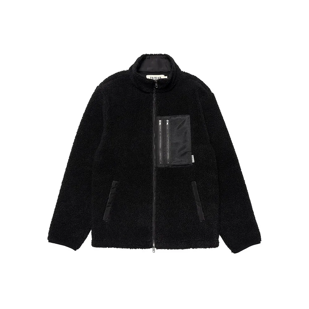 TAIKAN Faux-Shearling Zip Jacket