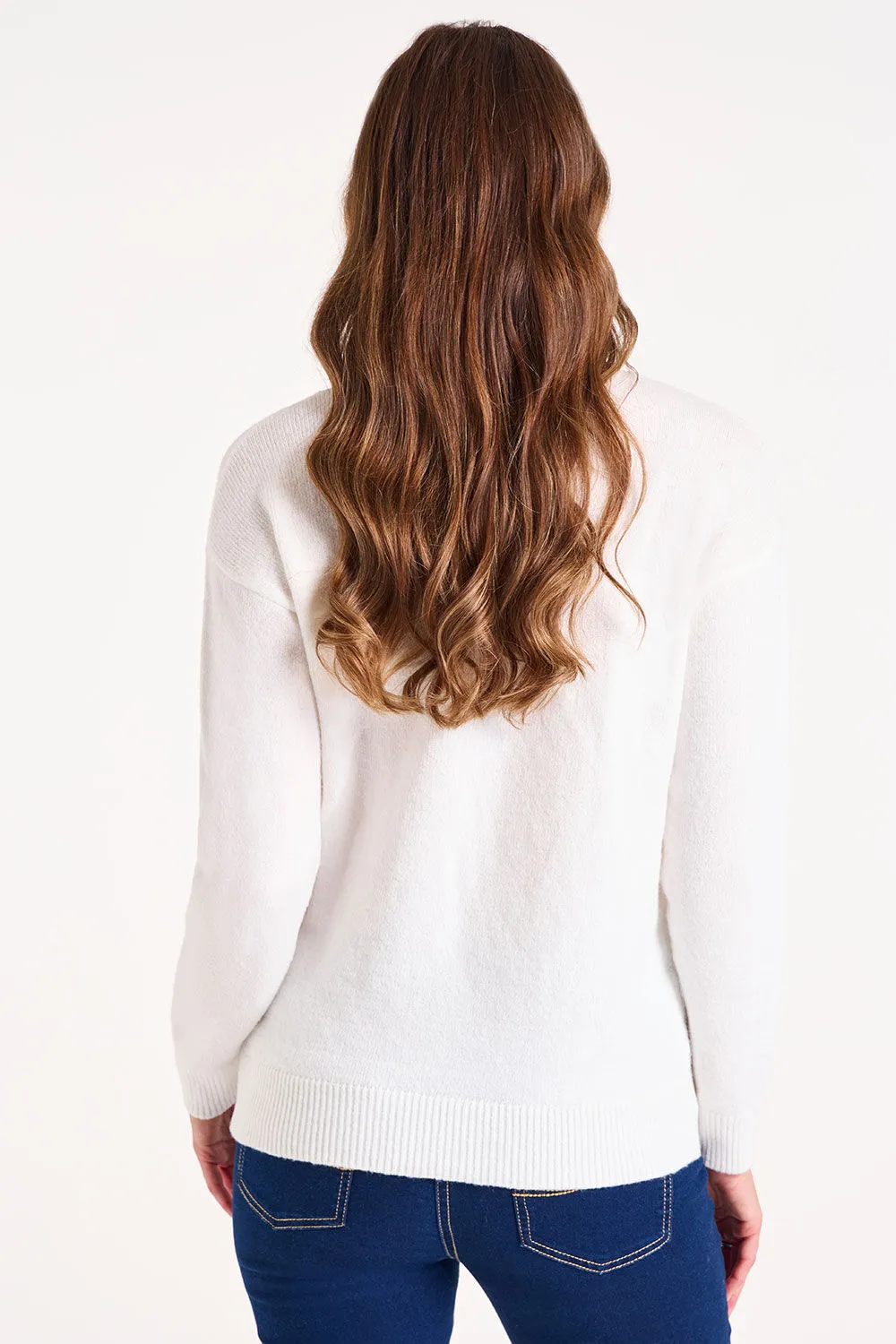 Textured Turtle Neck Jumper