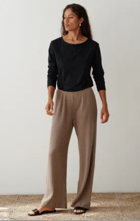 The Sweater Rib Simple Pant - Mushroom