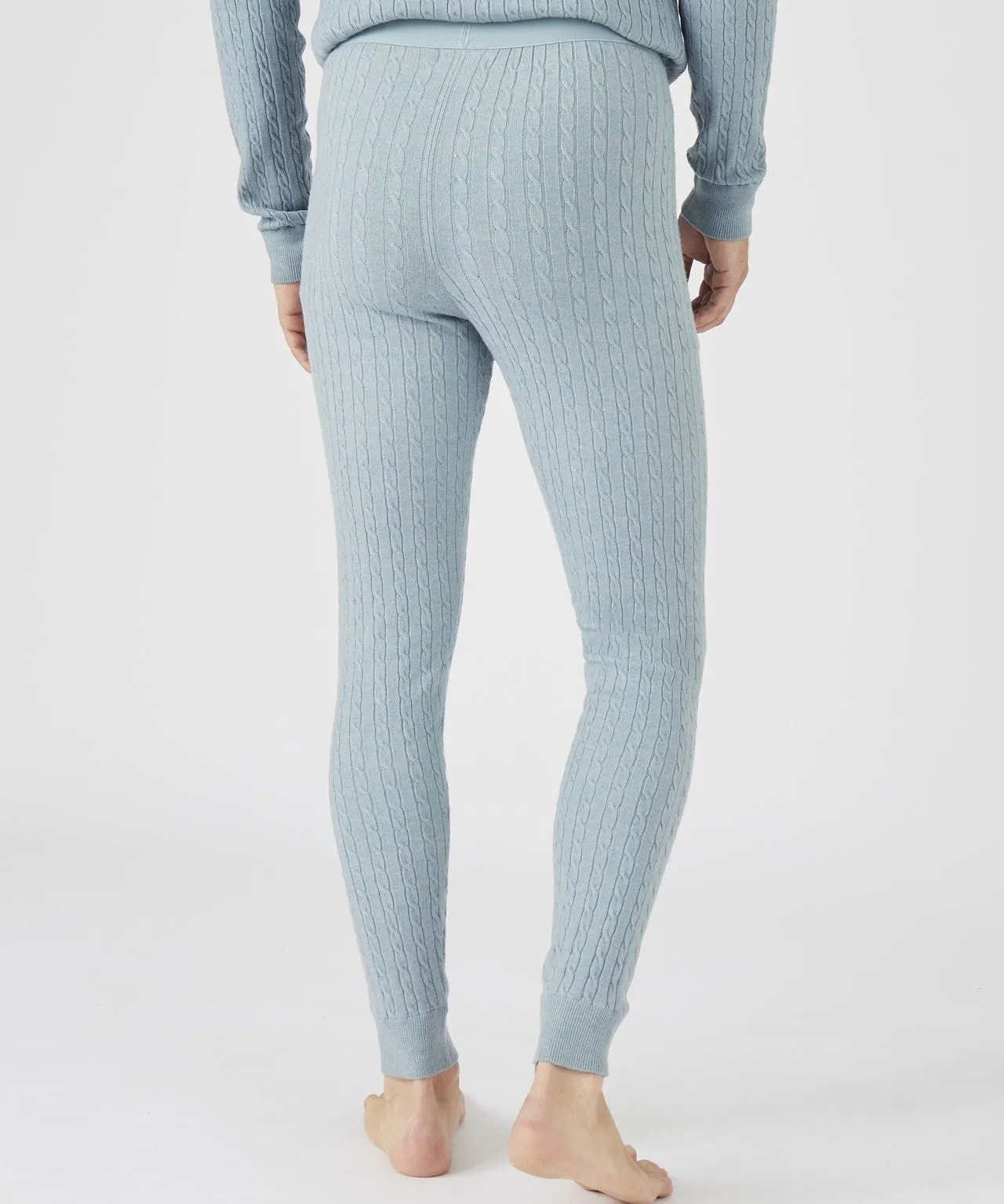 Thermal Cable Knit Long Pants