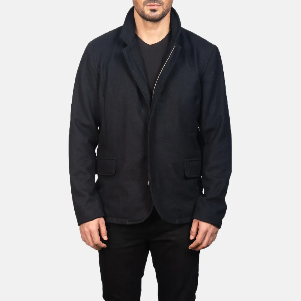 Thomas Black Wool Jacket