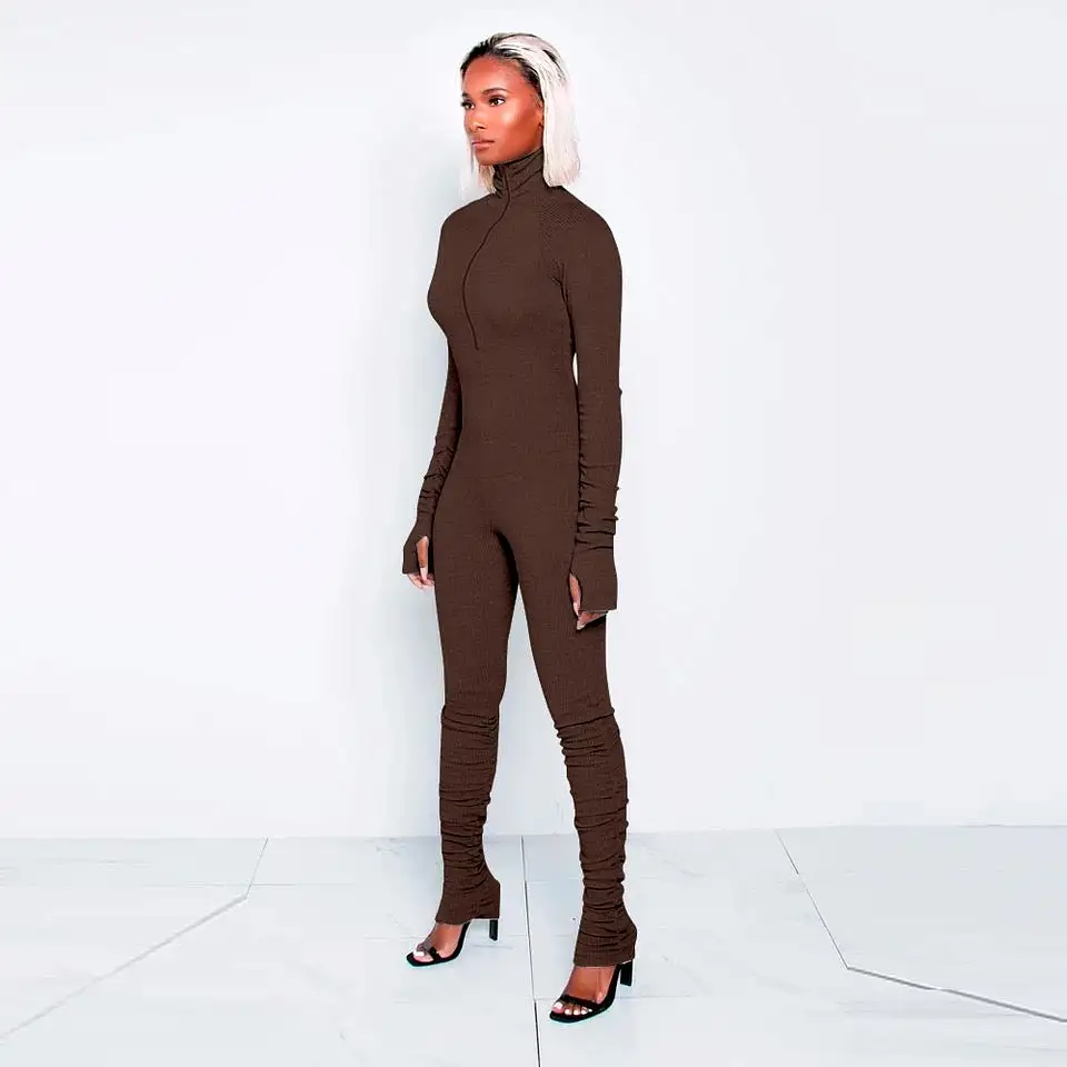 Turtle Neck Jumpsuit