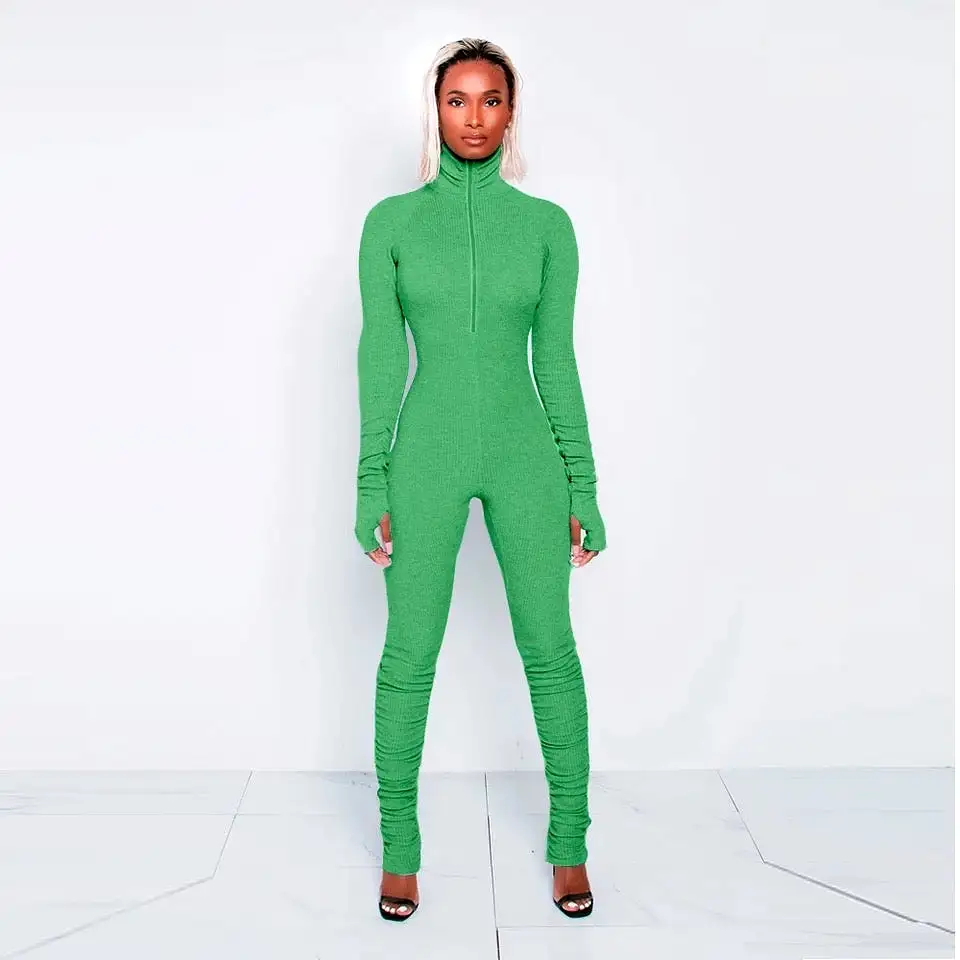 Turtle Neck Jumpsuit