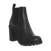 Vegan Leather Ankle Boot with Chunky Heel