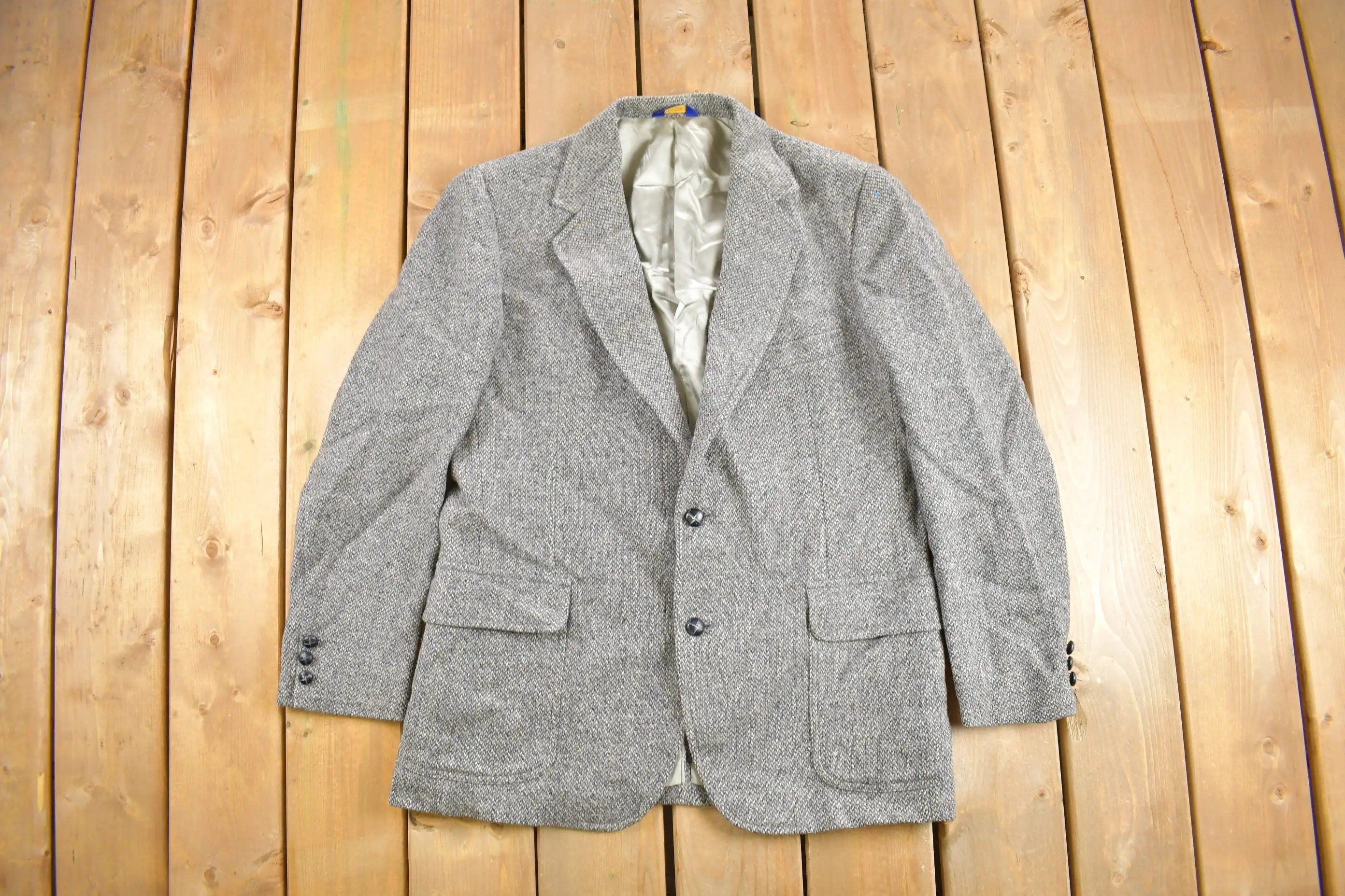 Vintage 1970s Pendleton 100% Wool Blazer / Wool Jacket  / Vintage 90s Jacket / Outdoor / Winter / 80s / 70s Wool Blazer