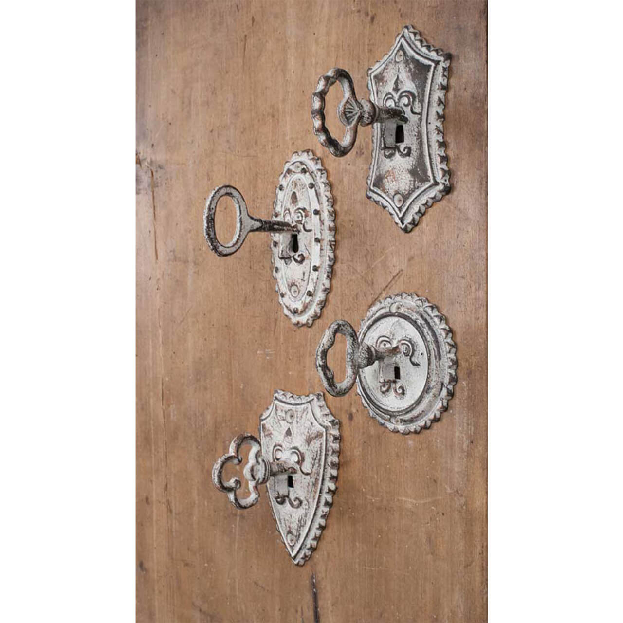 Vintage Keys Metal Wall Hooks