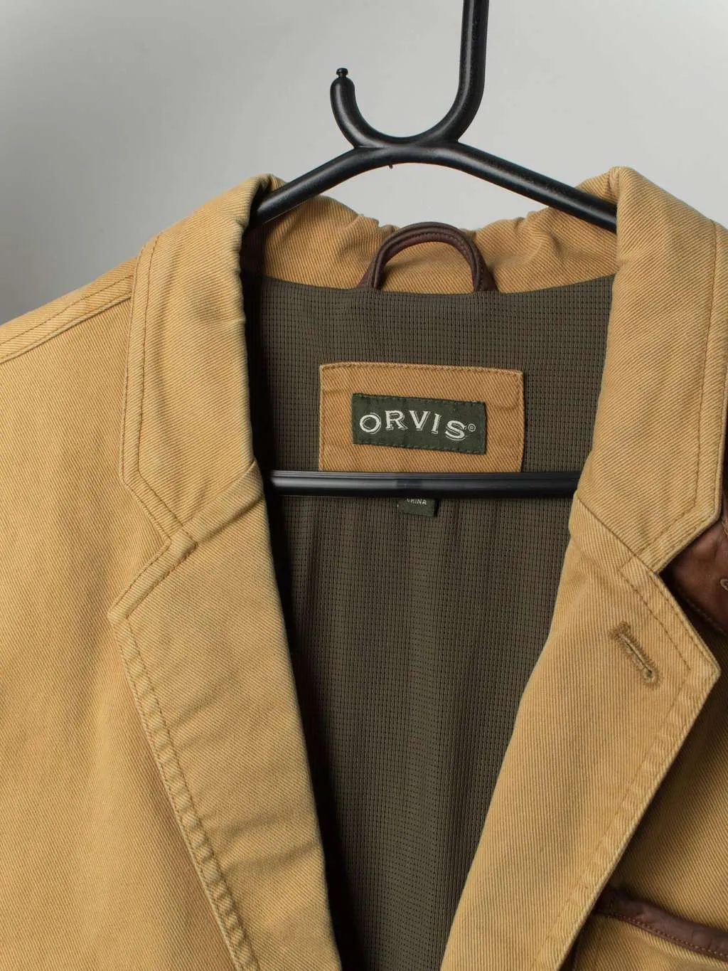 Vintage Orvis utility jacket in olive green – Medium