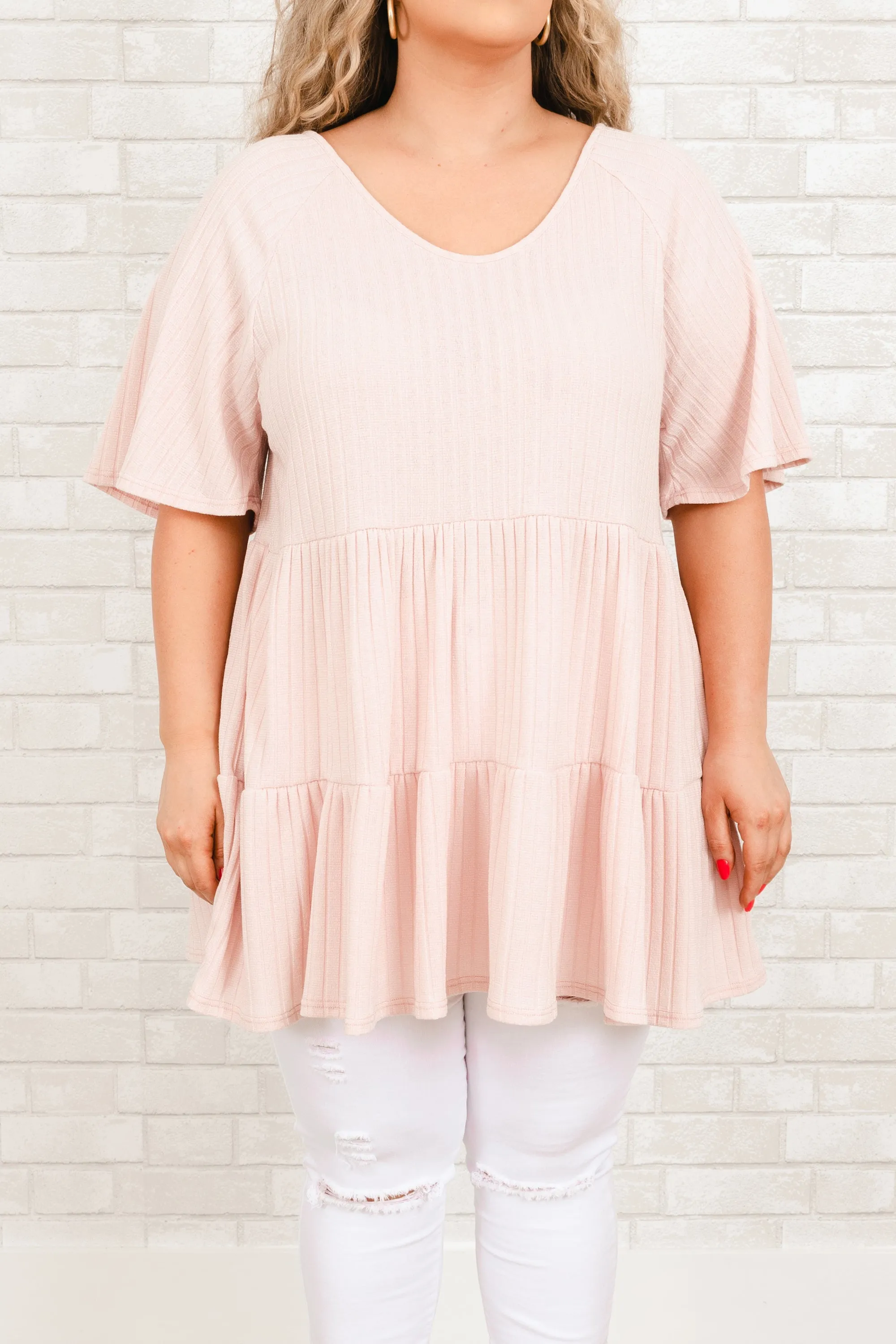 Weekend Ritual Top, Rose